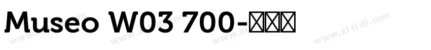 Museo W03 700字体转换